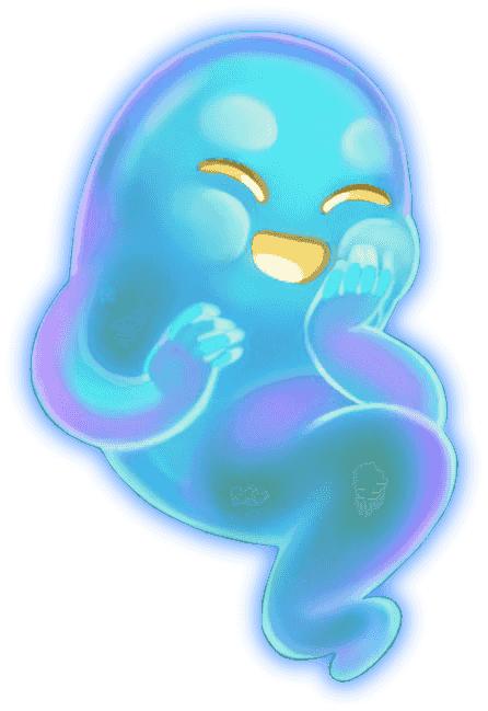 Magical ghost character