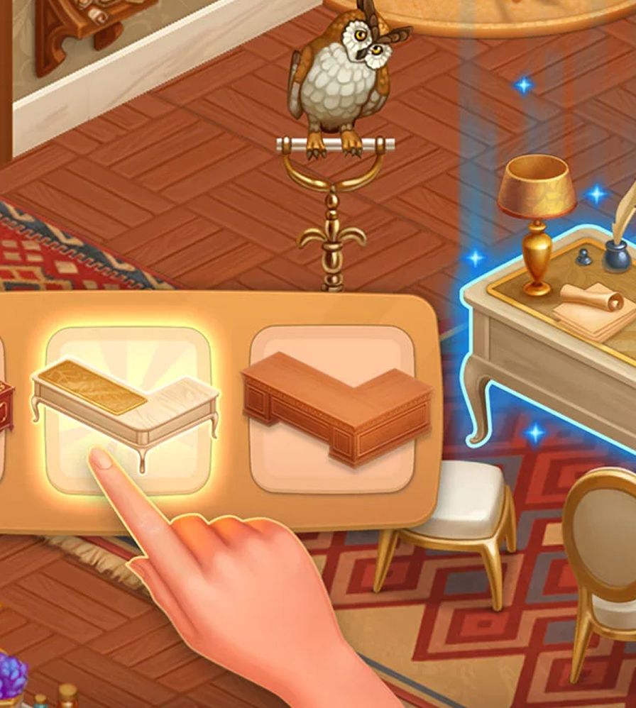Customization interface showing decoration options